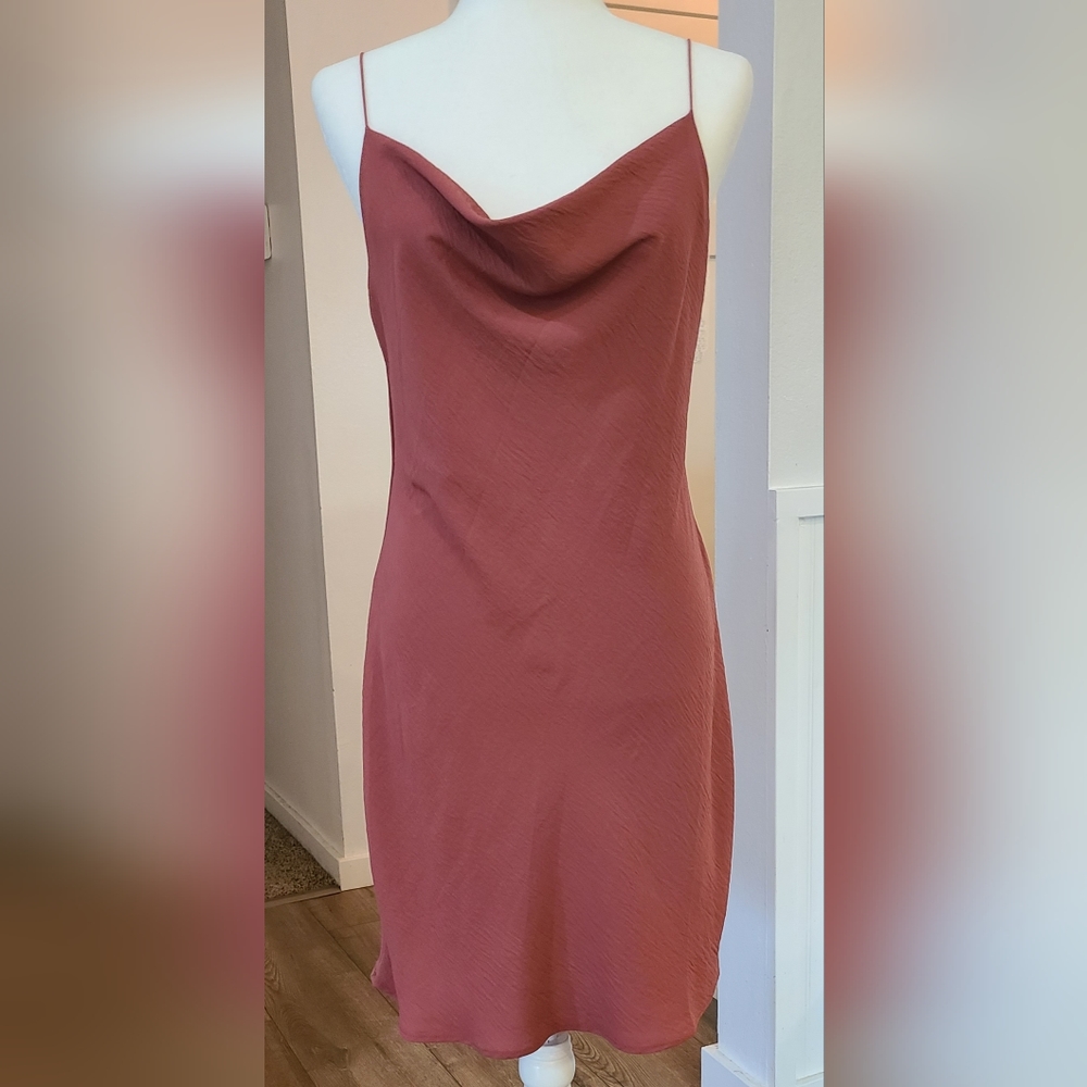 NWT'S - TIMING, LA - Super Cute Rosie Rust Slip Dress,  Size Large